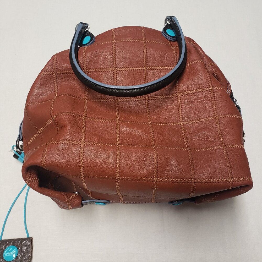 Gabs Leather Patchwork Convertible Handbag - image 7